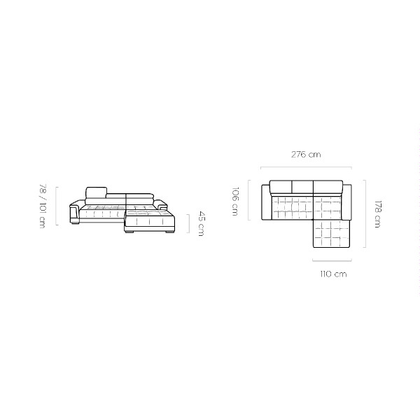 Ecksofa Genova Small 