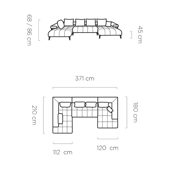 Ecksofa Venezia Grande 